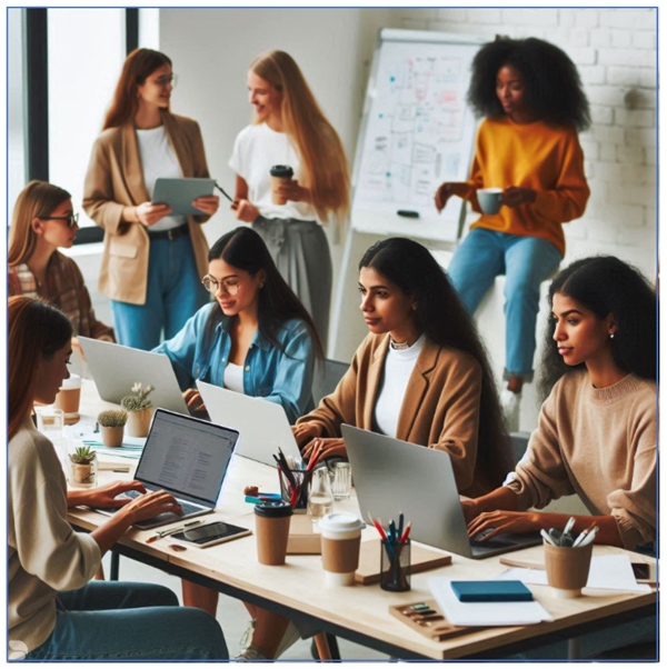 mujeres en la oficina